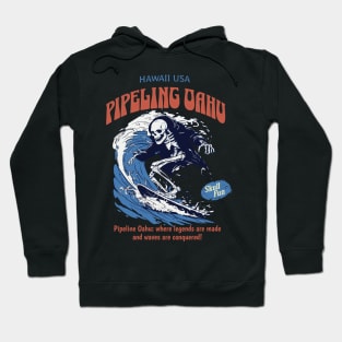 Pipeline Hawaii skull surf 8211 Hoodie